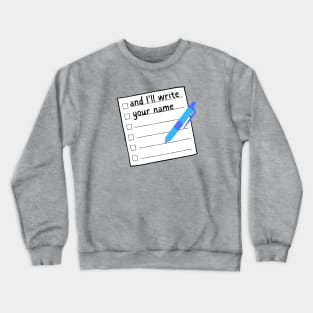 Blank Space Crewneck Sweatshirt